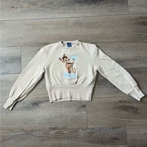 Zara Embroidered Bambi Sweatshirt